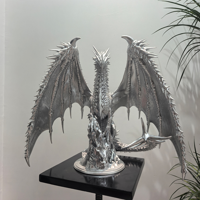 Fiberglass Human Sculpture in a Gargoyle Style