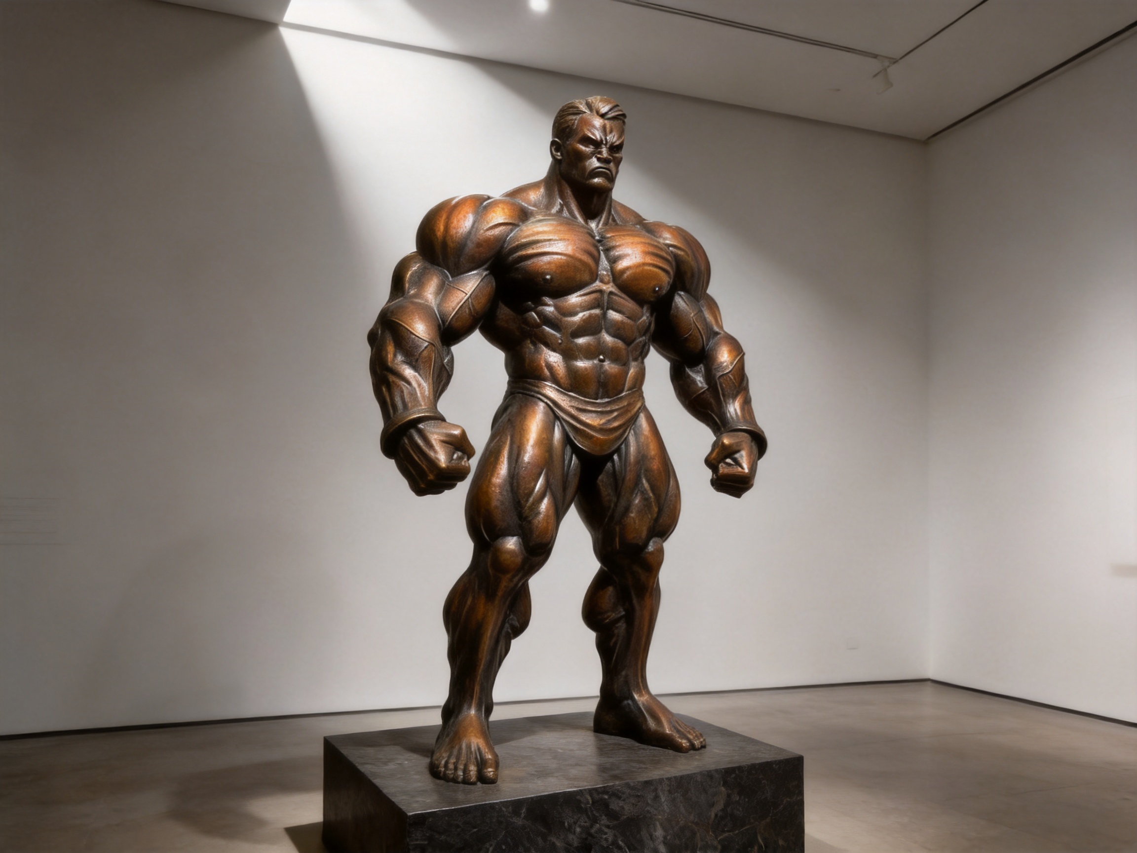 Bronze Bodybuilder Mr. Muscle Sculpture: A Powerful Statement in Contemporary Metal Art