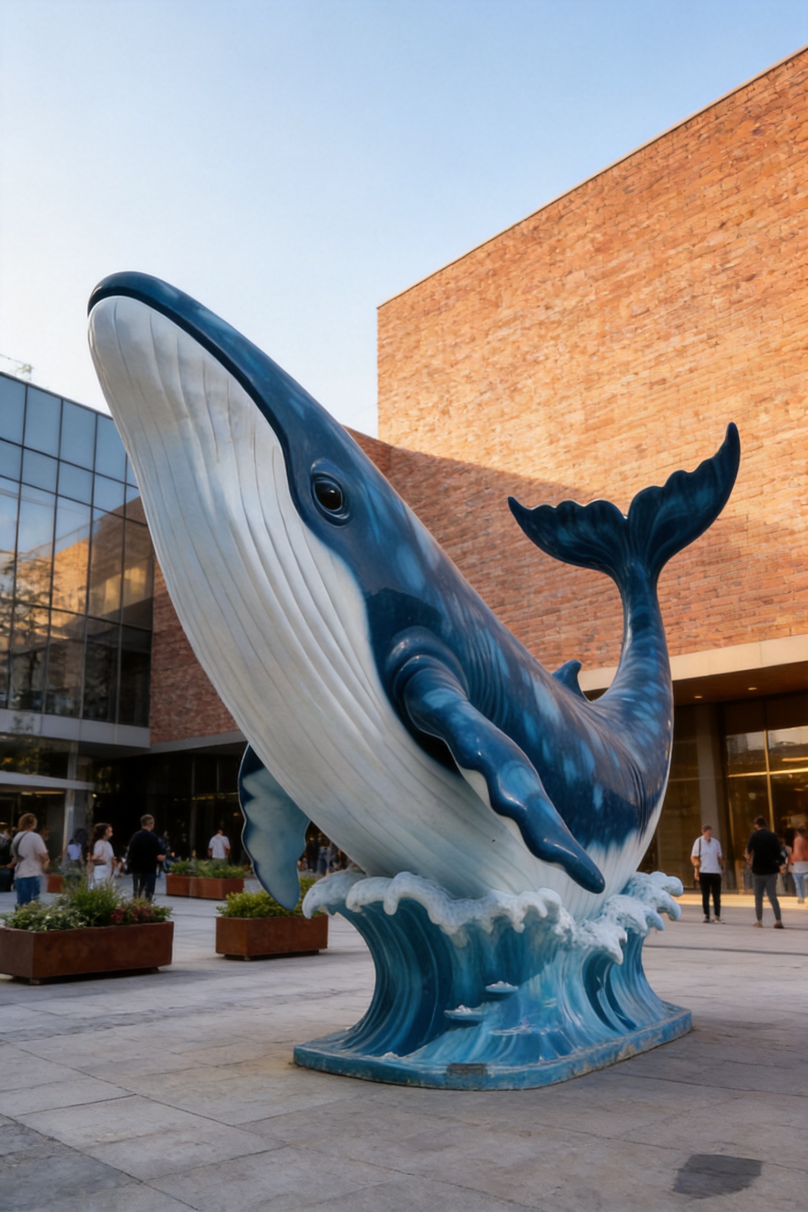 Fiberglass Blue Whale Sculpture: A Lightweight Landmark for Modern Public Spaces