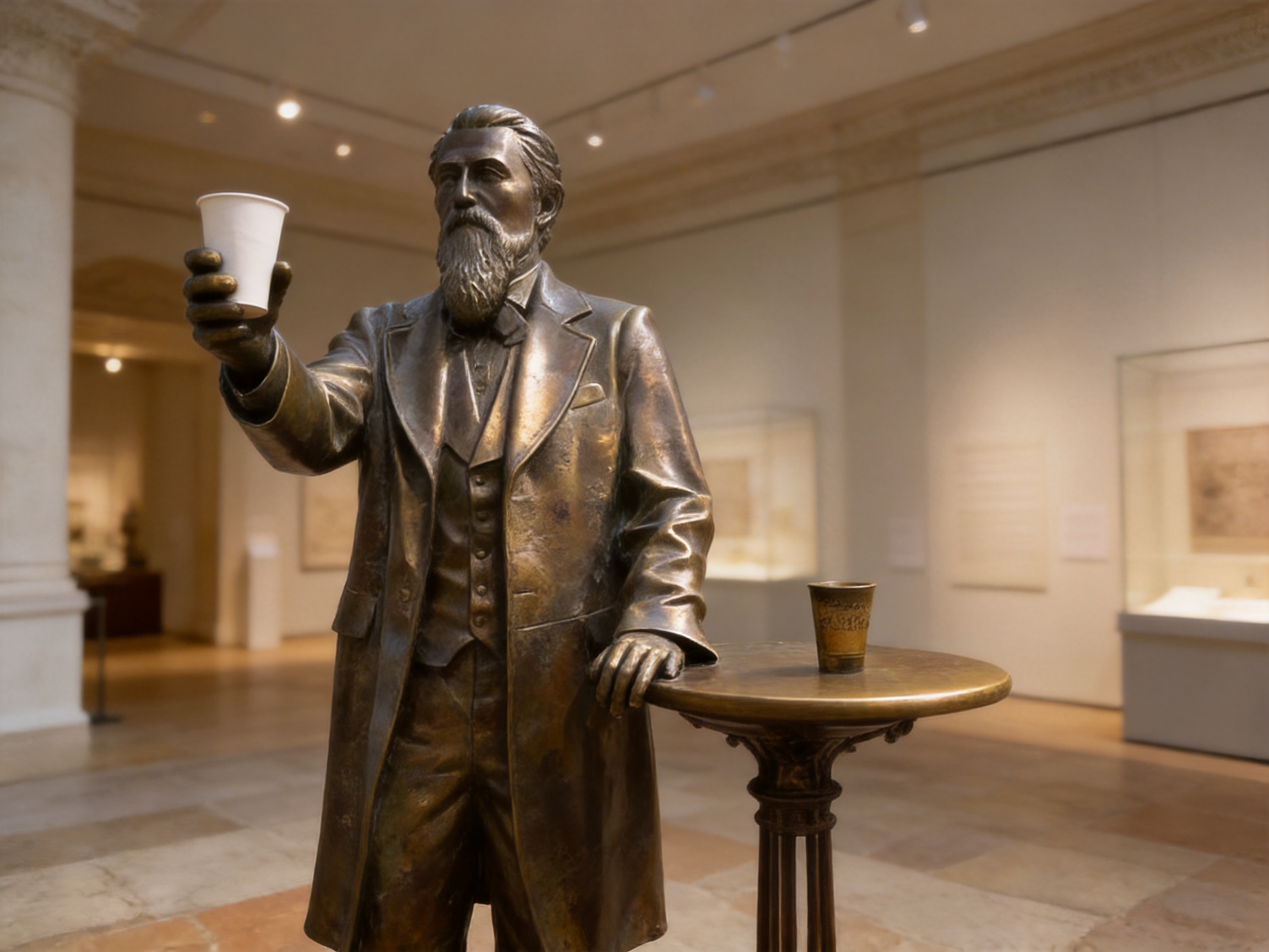 Bronze John Pemberton Commemorative Sculpture: A Historic Landmark for Cultural and Commercial Spaces
